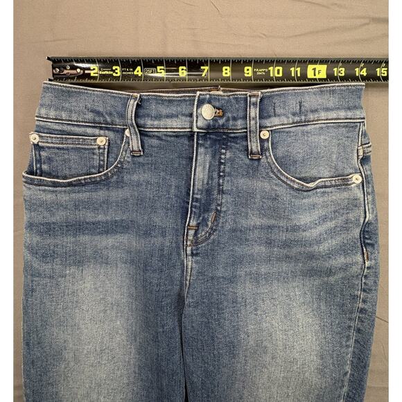 Madewell Women's Blue Denim Mid-Rise Kick Out Jeans Size 26 - Picture 3 of 10